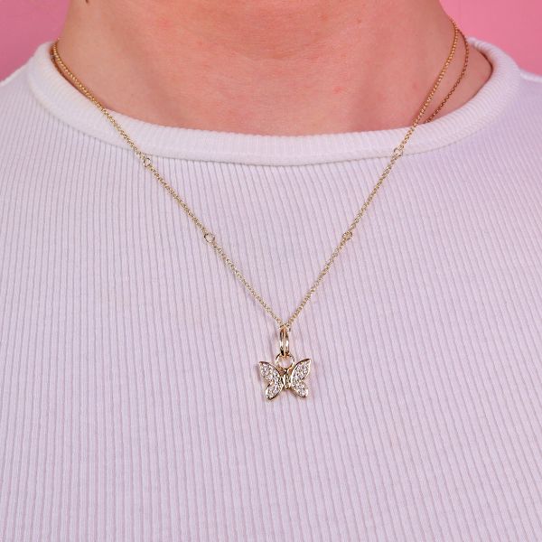 Sparkling Butterfly Charm